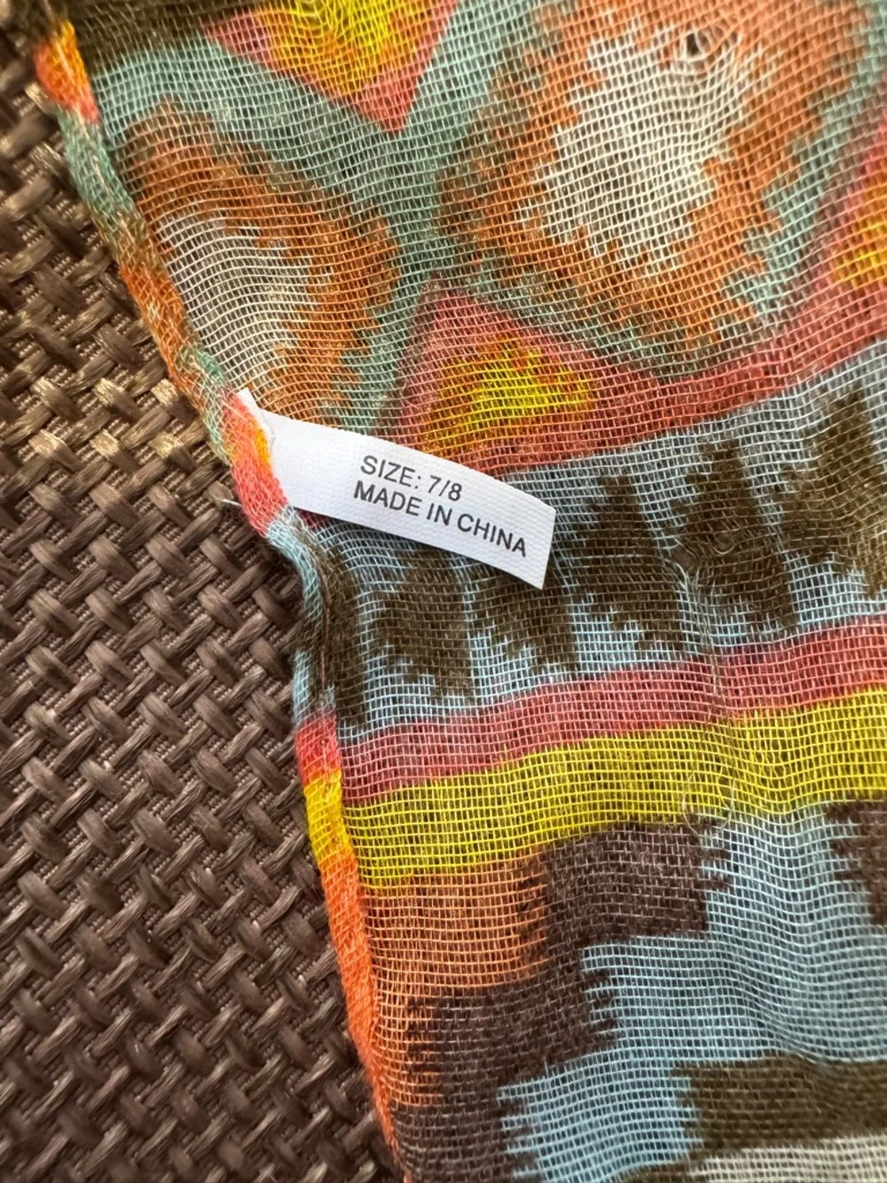 Lightweight Multi Color Scarf. - Picture 5 of 5